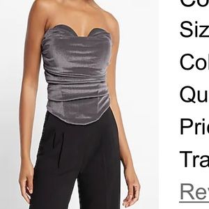 NWT Sz S Express Corset style top